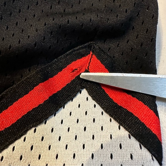 Bleecker Mercer Basketball Sz L Black w/Graphic Print Drawstring Shorts - Picture 2 of 13